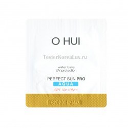Увлажняющий солнцезащитный крем  O HUI Perfect sun pro aqua EX SPF50+/PA++++ 1мл*10шт